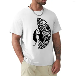 Canotte da uomo Collezione Fairouz Calligrafia araba di Fadi T-shirt Felpe divertenti T Hippie Abbigliamento pesante per uomo