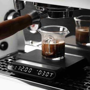 Hushållsskalor MHW-3bomber kaffeskala med timer 0,1 g hög precision Kökskala dropp espressos skala Touch Sensor and Silicone Cover 240322