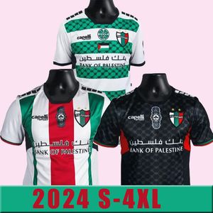 2024 2025 S-4XL Palestine Soccer Jersey Center Stripe Home Away 3rd Black White Green 24 25 CD Palestino Football Shirt