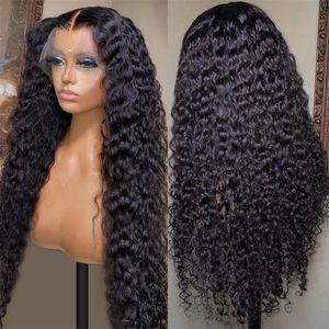 Peruca de renda hd 13x6 cabelo humano encaracolado peruca para as mulheres escolha pré arrancado sem cola 30 40 Polegada solta onda profunda onda de água perucas frontais