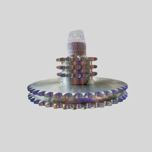 Customized precision hardened steel double spur gears
