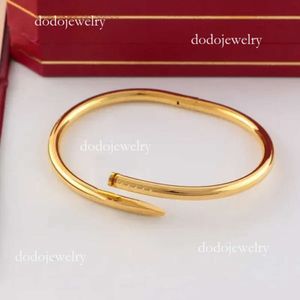 Nail Bracelets Designer Bangles for Women Mens Stainless Steel Alloy Armband Pulsera Pulseras Plated Gold Sier Rose Jewelry Diamond Bracelets