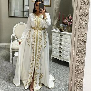 Azul marroquino kaftan muçulmano vestidos de noite a linha mangas compridas cetim apliques dubai árabe turquia caftan vestido islâmico