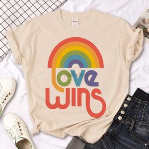 Women's T-shirt Pride LGBT LGBTQ Top Female Graphic Designer Anime Top Girl Y2K Harajuku Clothing 240322