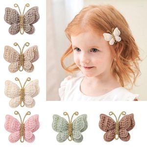 Hair Accessories 6pcs Handmade Butterfly Clips Soft & Durable Hairpins Barrettes Perfect For Daily Wear Parties Weddings Gift