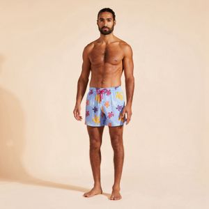 Vilebre Shorts Masculino Bermuda Pantaloncini Boardshorts HOMEM SHORTS DE NATAÇÃO TORTUES MULTICOLORES Trunks Masculino Surfwear Bermudas Praia Curto Tartarugas Verão 89798