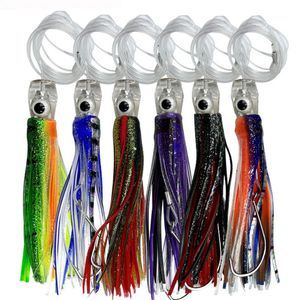 Fishing Trolling Lures for Tuna Soft Skirt Lure Rigged Leurre Octopus Big Game 47g 240312