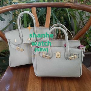 Original Tote Bag Grey Powder Pearl Pack Black Rose Red Togo Leather Contrast Shoulder RIOC 0Y47