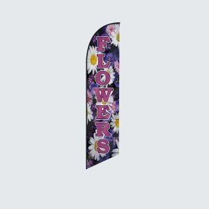 Accessories Custom Promotional Flying Banner Flowers Fresh Produce Gift Store Beach Feather Flag Without Poles And Base