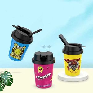 Bar Tools Water Pipe Cup Coffe/Milk/Tea Cup Plastic Canncup 240322