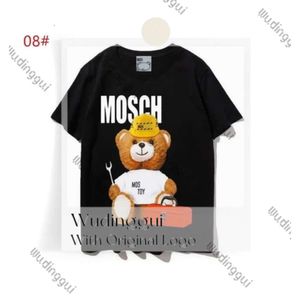 Designers masculinos camisetas tshirts letra de moda impressão de manga curta Lady Tees Luxurys Casual Tops Top-shirt Moschi 279