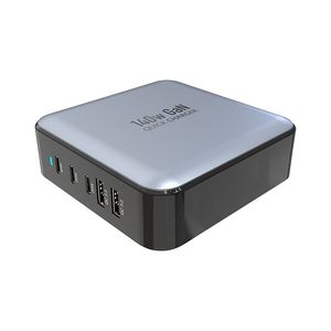 140W GAN Quick Charger för telefon Laptop Mobiltelefon Travel 5-port USB Typ C PD 3.1 Snabbladdning Multi-Port Charger