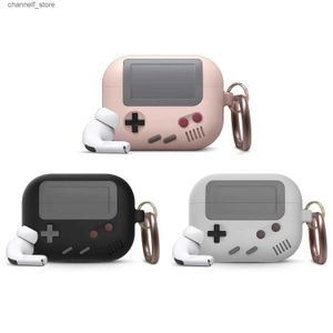 Acessórios para fone de ouvido Moda Clássico Retro console de jogos capa de fone de ouvido adequada para AirPods 1 2 3 Pro AirPods Pro2 Geração Gameboy capa de fone de ouvido de siliconeY240