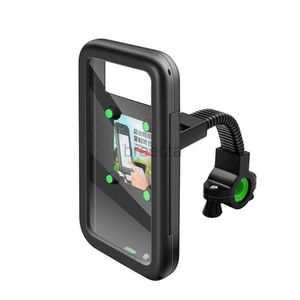 Suportes de montagens de telefone celular Suporte de celular para motocicleta Moto Bicicleta Espelho retrovisor Stand Mount Universal Scooter à prova d'água Moto Suporte de telefone 240322