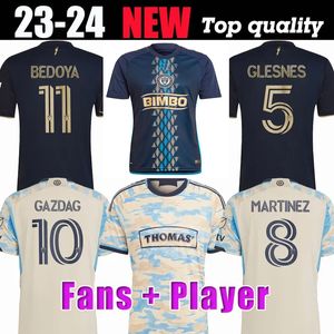 23 24 Philadelphia Union Soccer Jerseys # 10 GAZDAG GLESNES MARTINEZ BEDOYA Uniforme 2023 2024 # 22 AARONSON PRZYBYLKO Football Men kit Camicie
