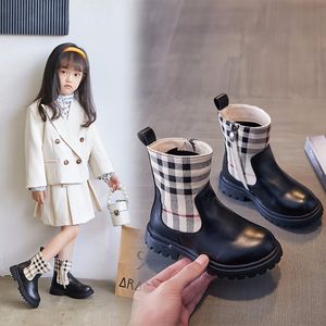 2022 Autumn/Winter New Checkered Small Boots 230901