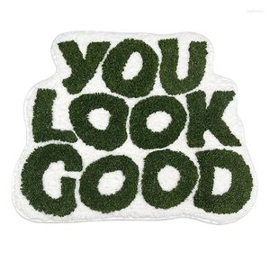 Carpets You Look Good Bath Mat Green Bathoom Rugs Funny Cute Bathroom Decor Preppy Small Cool Rug Retail