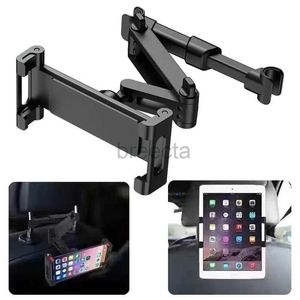 Cell Phone Mounts Holders Snap-on Rear Pillow Cell Phone Holder Telescopic Car Tablet Stand Seat Headrest Mounting Bracket Holder Support for Inch 240322