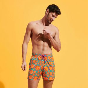 Vilebre Pantaloncini da uomo Bermuda Pantaloncini Boardshorts UOMO SWIM SHORTS TORTUES MULTICOLORES Trunks Uomo Surfwear Bermuda Beach Short Turtles Estate 89812