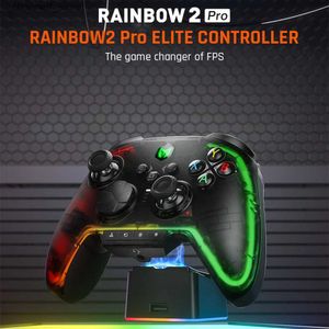 Oyun Denetleyicileri Joysticks Bigbig Won Rainbow2 Pro Elite Oyun Denetleyicisi BT Wireless Connect PC/Ninto Switch/Android/iOS Mobone Phoney240322