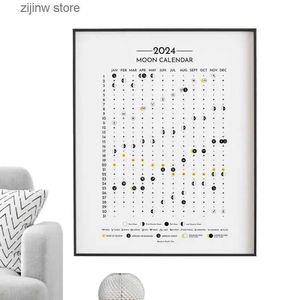 Calendar Lunar Calendar 2024 Year Month Phase Calendar 2024 Hanging Lunar Orbit Wall Decoration Astrology Decoration Celestial Calendar Y240322