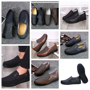 Повседневная обувь Gai Sneaker Sport Cloth Shoe Formal Classic Top Top Soft Sole Flats Кожаная мужская обувь черная комфортабельная мягкая размер 38-50