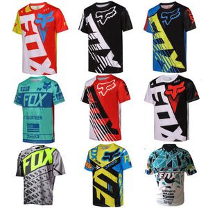 Mountain bike downhill cycling suit top, men's short sleeved summer off-road motorcycle suit, customized TLD downhill suit