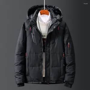 Herrjackor parkas män motorcykel jacka man kappa kläder anorak klättring kläder mode plus storlek manlig vinter streetwear