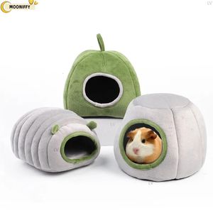 Pet House Hamster Bed Super Warm Guinea Pig Cage Accessories Cave Mysig gömställe för Hedgehog Bearded Rabbit Hedgehog Pets Artiklar 240322