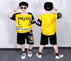 Toddler Boys Clothing Set Summer Children Short Sleeve Tshirts and Pants Fashion Hiphop Short Sets Tracksuits Boy for 12 Years6166294