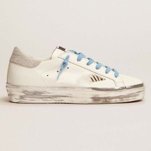 Yıldız Yeni Hi Spor Sneakers Platform Sole Shoes Kadın Günlük Ayakkabı İtalya Marka Çift Yükseklik ve İkonik Tasarımcı Düz ​​Ayakkabı Altın Klasik Beyaz Yapmak