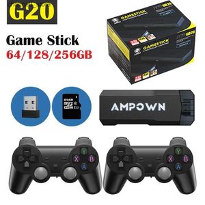 Spelkontroller Joysticks GD20 4K TV-spel Stick Video Game Console 60fps HDMI Low Latency Output Portable Retro Console 256G Inbyggd 70K Gamesy240322