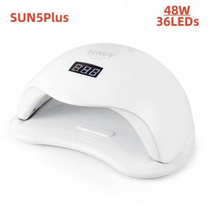 SUN5PLUS UV LEDランプ48Wすべてのタイプの硬化用ゲルポリッシュ99S低熱36 LED 2ハンズネイルアートマシン240318用UVランプ