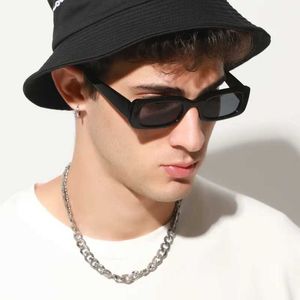 Sonnenbrillen, quadratische Sonnenbrillen für Herren, rechteckige Markendesigner, kleine Sonnenbrillen für Herren, Retro-Sonnenbrille mit schwarzen Gläsern, zum Fahren, Angeln, Oculos UV400 J240322