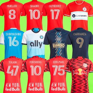 Philadelphia 2024 New York SOCCER JERSEYS Chicago Bulls Fans Player version Charlotte football shirt 24 25 Fire Union CARRANZA GUTIERREZ COPETTI FORSBERG kit red