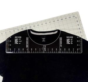 TShirt Rulers Guide Shirt Alignment Tool For Applying Vinyl Sublimation Shirts With Size Chart Builtin HTV Sewing Notions To7614793