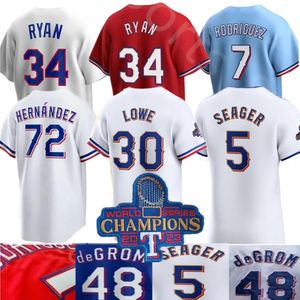 Custom S-4XL Adolis Garcia Max Scherzer Corey Seager Josh Jung Evan Carter 48 Jacob deGrom Jersey Marcus Semien Josh Smith Adolis Garcia Nolan Ryan tExAs Ranger Women