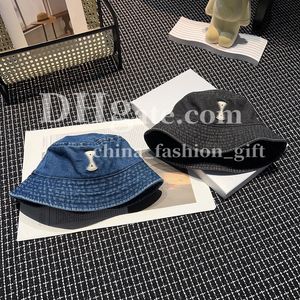 Summer Bucket Hat Denim Hat Designer Embroidered Hat Ball Cap Outdoor Casual Hat Travel Vacation Sunscreen Hats