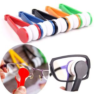 Taşınabilir Mini Renkler 5 Yaratıcı Çift Taraflı Mendil Gözlük Temizlik Araçları DHL tarafından Ücretsiz Kargo