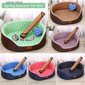 kennels pens Pet bed spring and summer high-quality dog house sofa dog house soft pet cat mat Gatos small dog and cat accessories Y240322