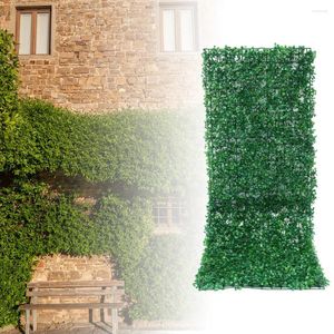 Flores decorativas 12pcs 60x40cm Grama artificial Boxwood Wall Hedge Mat Cerca Gramado Fundo Seguro e ecológico Ajuste gratuito DIY