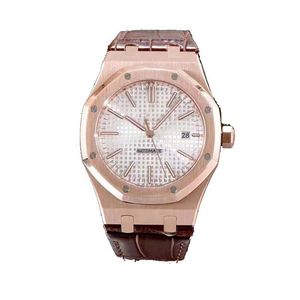 41mm Mens Watch Designer Lüks Otomatik Hareket İzler Yüksek Nitelikli Gül Altın Boyutu 41mm 904L Paslanmaz Çelik Kayış Su geçirmez Safir Erkekler İzle