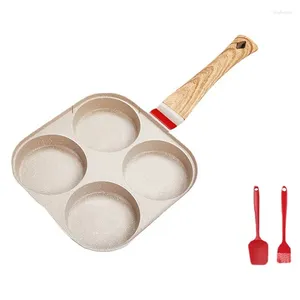 PANS 1 PC espessou 4 orifícios omelete pane