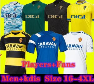 2023 2024 Real Zaragoza Soccer Jerseys Special-upplaga Negredo Camisetas de Futbol Lozano Alex Bermejo Cala Camiseta 23 24 Men Kids Kit Sobrino Cadiz Football Shirts