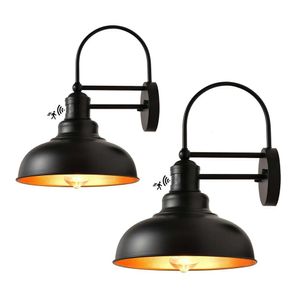 Hareket Sensörü Işıkları, Dış Çiftlik Houseeeck Sconce Barn Işık, Vintage Mat Dış Dign Lighting Armatürü, Ev İçin Su Geçirmez Açık Duvar Feneri