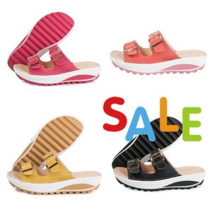 Lässige Damensandalen für Zuhause, Outdoor-Kleidung, Freizeitschuhe, GAI, bunt, Aprikose, neuer Stil, große Größe, Modetrend, Damen, einfach passend, wasserdicht, 2024, 35–42