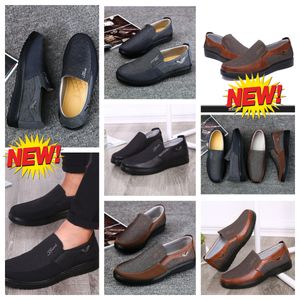Modell Formal Designer GAI Mans Black Shoes Point Toes Party Bankette Anzug Herren Business Heel Designer Atmungsaktive Schuhe EUR 38-50 weich