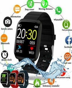 Nya smarta klockor Waterproof Fitness 116Pro Tracker Smart Watch Blood Pressure Step Count for iOS Andriod Smartwatch3081922