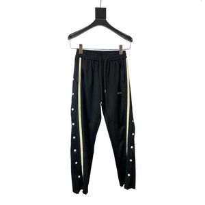 Designer Rätt version av B Family's 24SS Trend Casual Loose Fit Unisex Woven Buckle Sports Pants Q9Y1