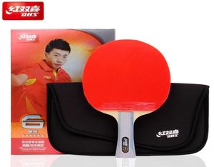 DHS 6002 Table Tennis racket with ITTP Approved pimples in table tennis rubber FL handle DHS ping pong paddle 2012091856313